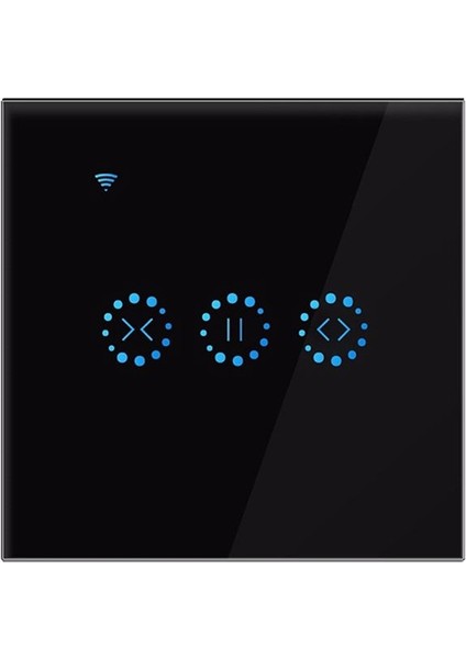 Panjur Silindiri Enstantane Elektrikli Motorlu Uzaktan Kumanda Eu Fişi (Siyah) Için Wifi Akıllı Perde Anahtarı (Yurt Dışından)