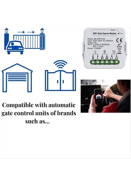 Tua Wifi Akıllı Perde Anahtar Modülü Bağlantı Silindirleri Kenarcılar Alexa Google Home Için Elektrik Motoru (A) (Yurt Dışından) modelleri