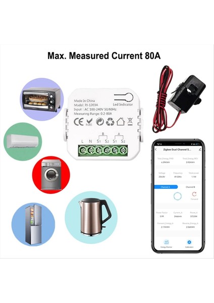 Tuya Zıgbee Akıllı Enerji Anahtarı Güç Voltajı Akım Ölçer Uygulaması Gerçek Zamanlı Güç Istatistikleri Tüketimi Sorgu 1ct (Yurt Dışından) indirimleri