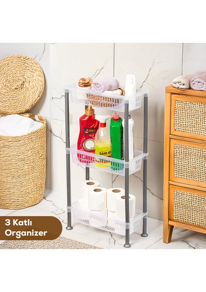 Şeffaf Slim Organizer 3'lü Raf fırsatları