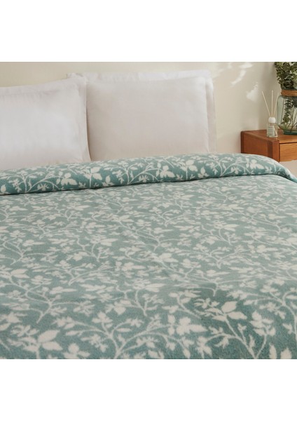 Cintia Çift Kişilik Akrilik Battaniye Koyu Mint modelleri