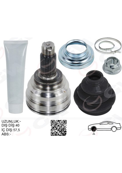 Mtxdpn Aks Kafasi Diş Arka Sağ/sol Bmw X5 E53 00 07 141.5MM