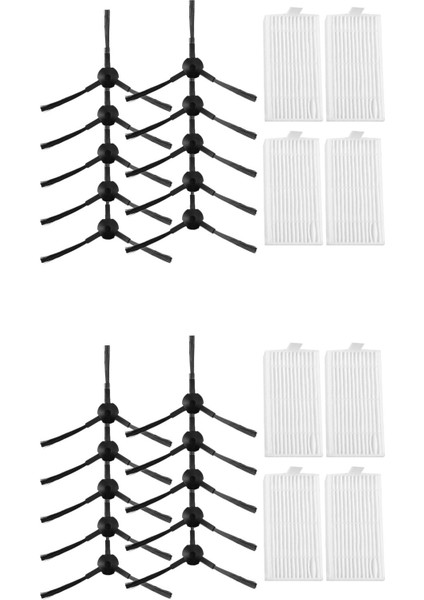 20PCS Yan Fırça+8pcs Arıete Brıcıola Için Hepa Filtresi 2711 2712 2713 2717 Robot Hofer Temizlik Parçaları Aksesuarları (Yurt Dışından)