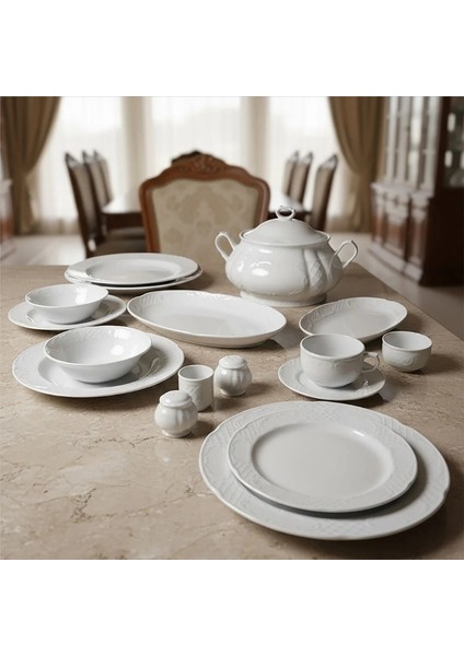 Bone Safir 12 Kişilik Yemek Takımı 82 Parça fiyatları