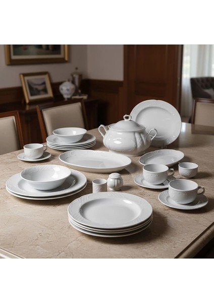 Bone Safir 12 Kişilik Yemek Takımı 82 Parça