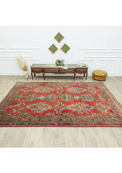 Sazoba El Dokuma Kırmızı Yün Halı 248X330 cm fiyatları