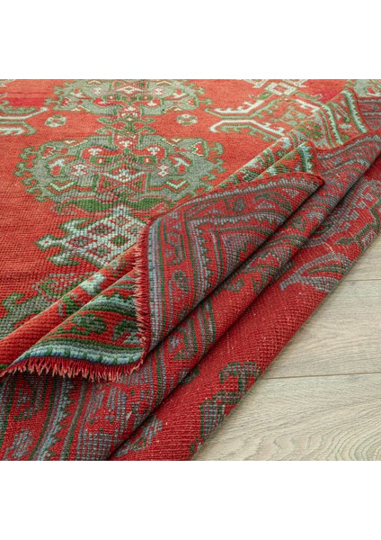 Sazoba El Dokuma Kırmızı Yün Halı 248X330 cm