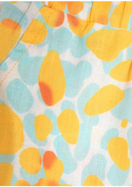 Rengarenk Ince Dokuma Yazlık Kız Çocuk Şort modelleri