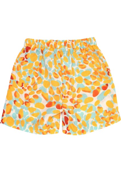 Rengarenk Ince Dokuma Yazlık Kız Çocuk Şort fırsatları