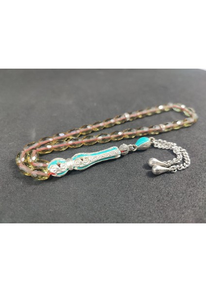 Telkari Püskül Kombinli Işığa Göre Renk Değiştirebilen Zultanit Taşı Tesbih Sertifikalı 6926 modelleri