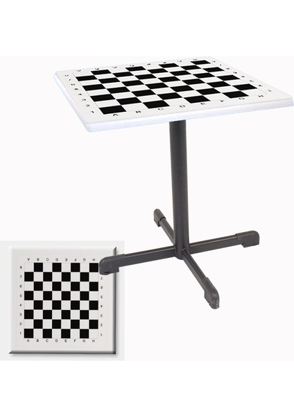 Halley Werzalit Kare Esb Mutfak Masası 80X80 - Santranç Beyaz