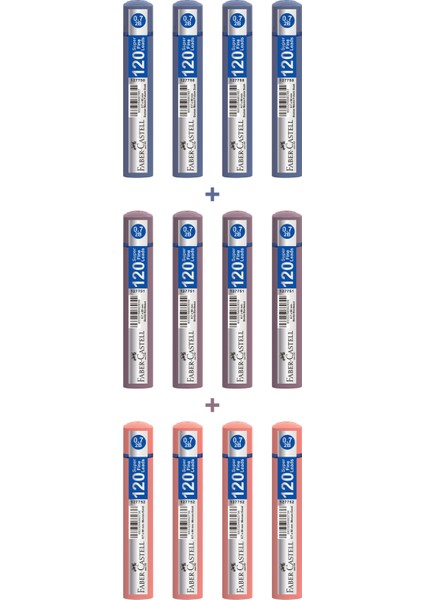 Grip, 0,7 Mm, 120'LI Min, 12'li Set, 2b Mekanik Kalem Ucu, 3 Renk, Soft‑touch, Kolay Taşınabilir