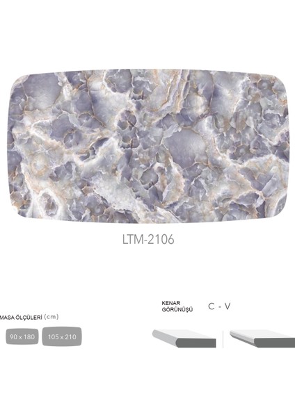 Cdf Masa Tablası 90X180 - DCLTM2106