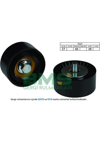 Mtxdpn V Kayiş Gergi Rulmani Isizu