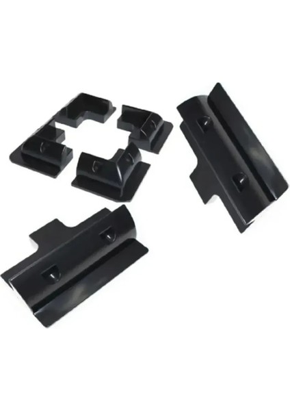 Karavan Montaj Seti Siyah 6'lı Set (4 Köşe, 2 Yan) - Kms-1-S