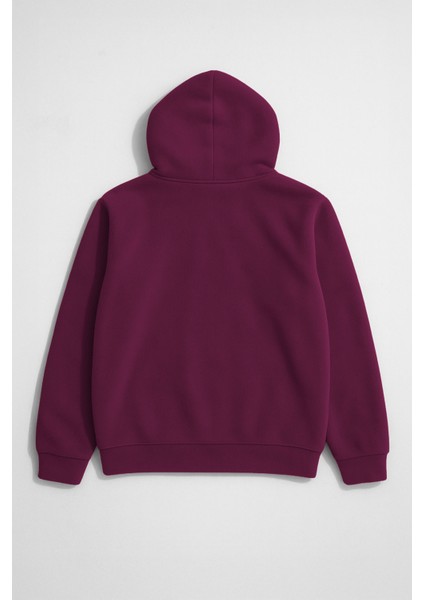 Kadın Kapüşonlu Cepli Mor Polar Sweatshirt modelleri