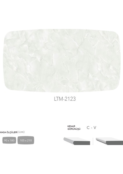 Cdf Masa Tablası 105X210 - DCLTM2123