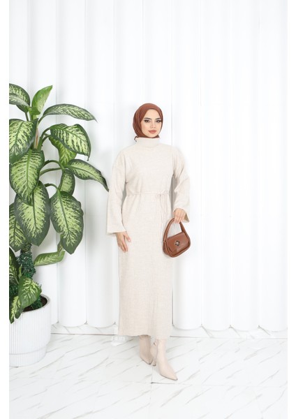 Ispanyol Kol Bağcıklı Triko Elbise fiyatları