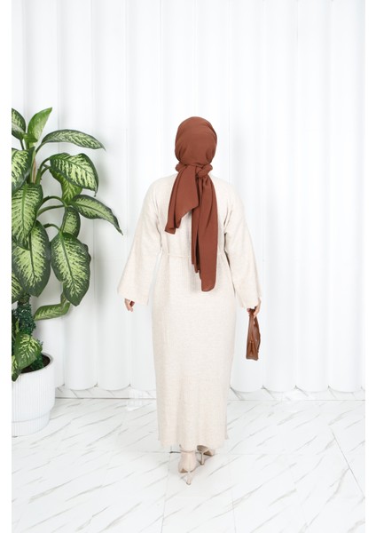 Ispanyol Kol Bağcıklı Triko Elbise indirimleri