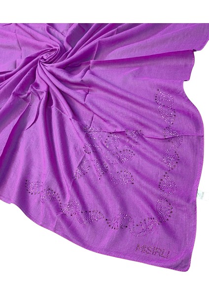 Mısırlı Eşarpları Taşlı Pamuklu Yazma Eşarp - 100X100 cm fiyatları