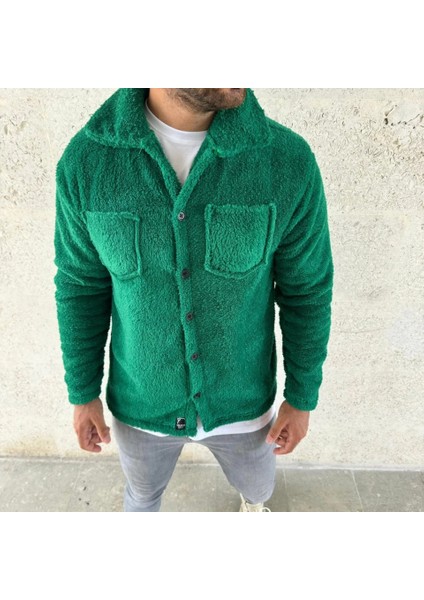 Mdb Erkek Pelüş Polar Hırka Gömlek – Yakalı, Ilik Düğmeli, Göğüs Cepli, Yumuşak Dokulu Kışlık Regular Fit Rahat Günlük Odel Çimen Yeşili modelleri