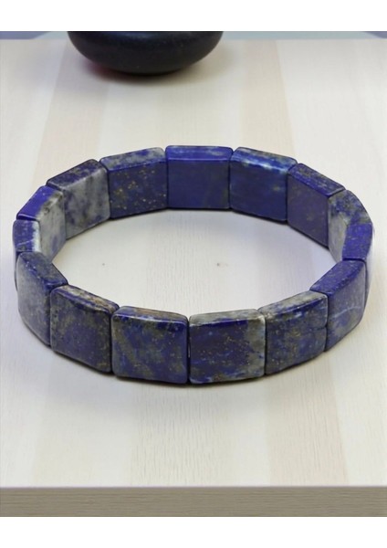 Lapis Lazuli Doğal Taş Roleks Bileklik 13 x 13 mm Özel Kesim