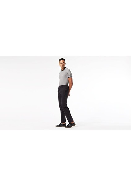 Smart 360 Flex Siyah Ultimate Slim Fit Chino Pantolon