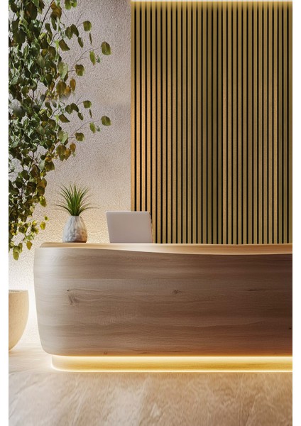 Mdf Ahşap Akustik Duvar Paneli 60X275 cm -Gold(Pvc) fiyatları