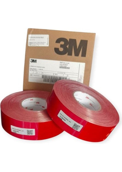 983 Diamond Grade Reflektif Bant Kırmıızı Renk 55MM*50MT