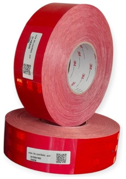 983 Diamond Grade Reflektif Bant Kırmıızı Renk 55MM*50MT fiyatları