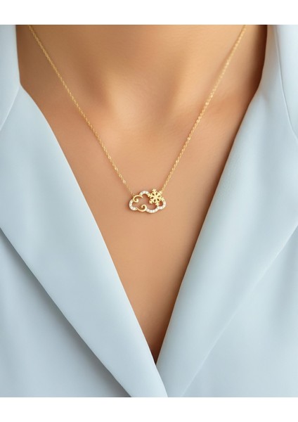 Bulut Kar Tanesi 14 Ayar Altın Kolye fiyatları