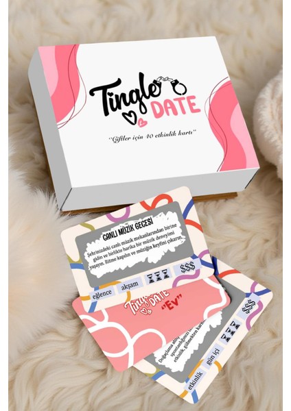 Çiftler Için Etklinlik Kartı Tingle Date 40 Kart