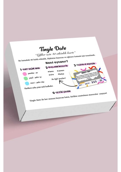 Çiftler Için Etklinlik Kartı Tingle Date 40 Kart fırsatları