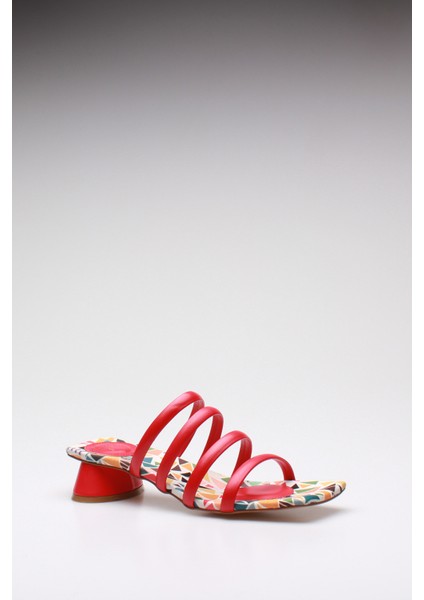 Idil Kırmızı Cilt Kadın Terlik modelleri