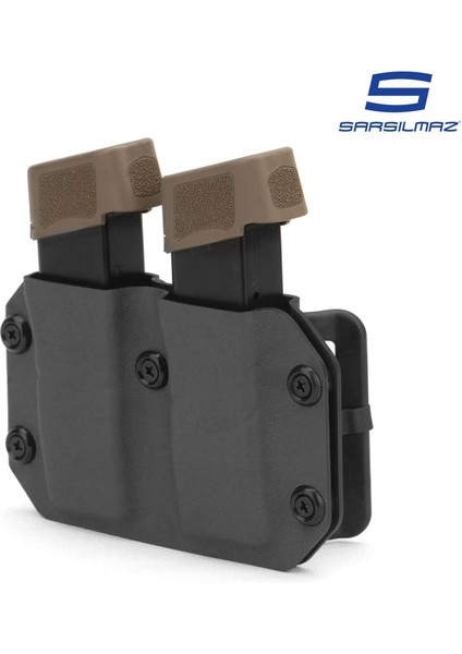 Mas Tactical® Kydex Şarjör Kılıfı 9mm Sarsılmaz Siyah