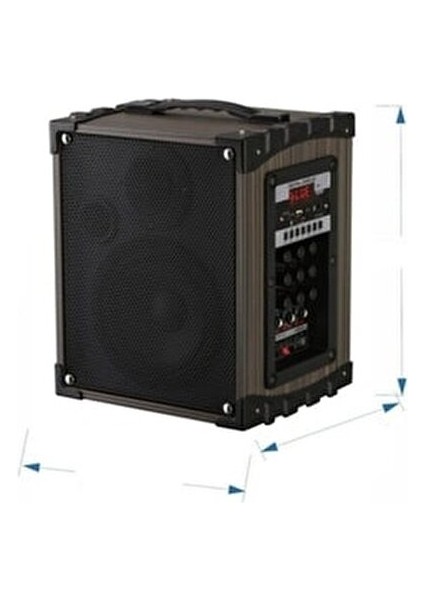 Lt-910 Kablosuz Hoparlör 10 Watt Güçte 2 Mikrofonlu Taşınabilir Ses Sistemi fırsatları