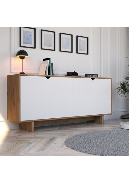 Mete Konsol Sepet-Beyaz 180 cm Yemek Odası, Ofis Salon Ünite fiyatları