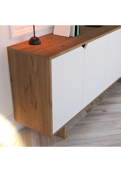 Mete Konsol Sepet-Beyaz 180 cm Yemek Odası, Ofis Salon Ünite modelleri