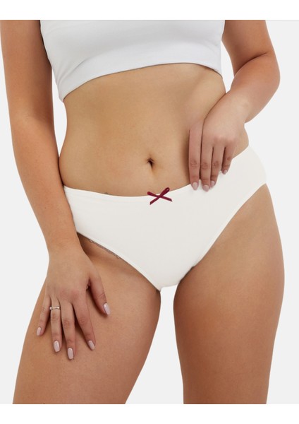 Pamuklu Kadın Külot Slip Empirme Baskılı Yüksek Bel Iç Çamaşırı - 5'li Paket, 2xl fırsatları