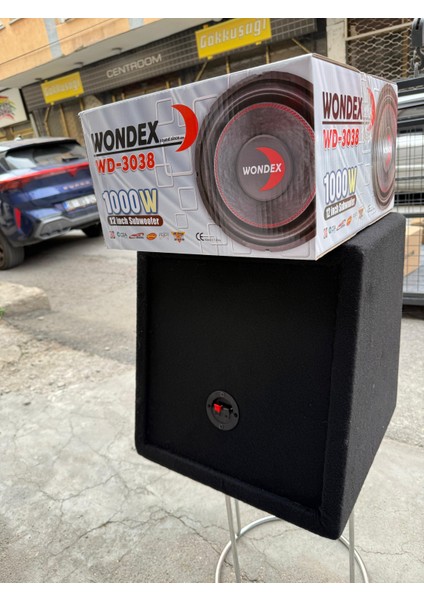 WD-3038 L Port Mini Kare Kabinli 30 cm Subwoofer Bas 1000WAT 350W Rms Bufır fiyatları
