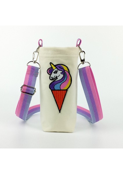 0,5 Litrelik Matara Kılıfı Su Şişesi Taşıma Çantası Külahta Unicorn Temalı fırsatları