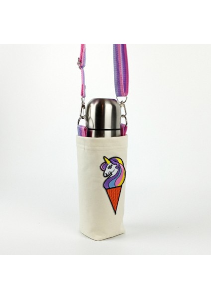 0,5 Litrelik Matara Kılıfı Su Şişesi Taşıma Çantası Külahta Unicorn Temalı indirimleri