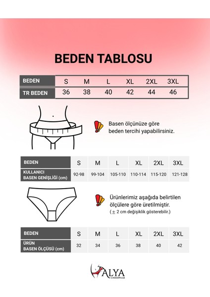 Pamuklu Kadın Külot Slip Empirme Baskılı Yüksek Bel Iç Çamaşırı - 5'li Paket, 2xl