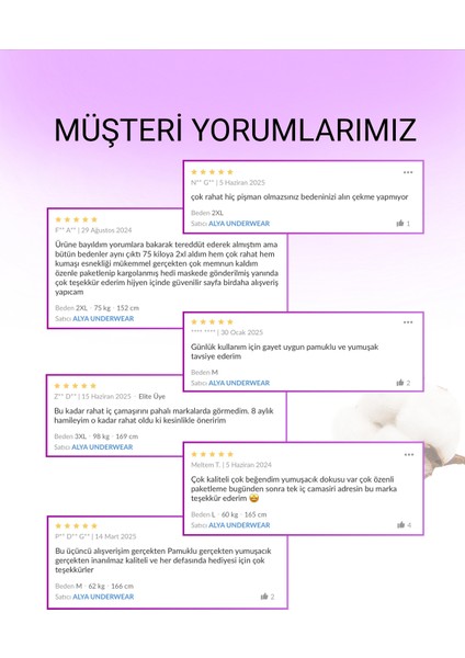Pamuklu Kadın Külot Slip Empirme Baskılı Yüksek Bel Iç Çamaşırı - 5'li Paket - Lila, 2xl fırsatları