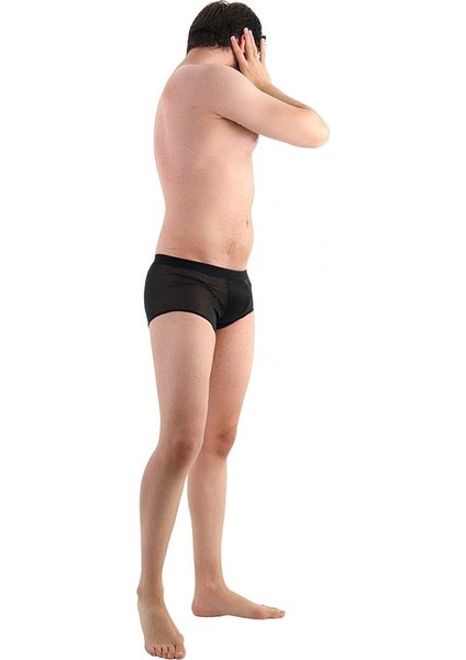Glımmer Black Fantezi Işıltılı Simli Transparan Erkek Boxer modelleri