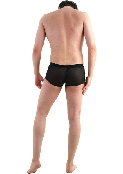 Glımmer Black Fantezi Işıltılı Simli Transparan Erkek Boxer fırsatları