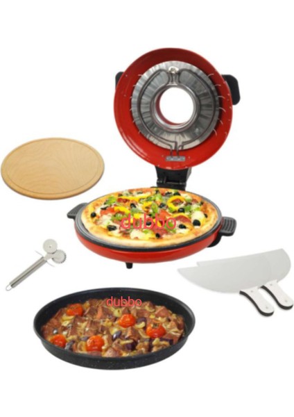 Dubbo Camlı Pizza,lahmacun,kek,et,balık 2000 Watt **taş Fırın**HEDİYELİ**