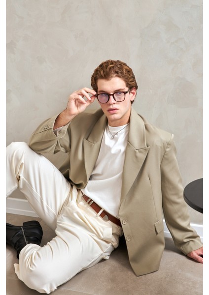 Erkek Oversize Blazer Ceket