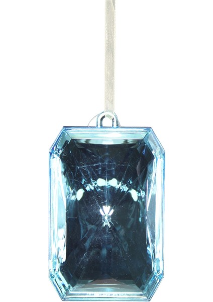 Yılbaşı Süsü Dikdörtgen Taş Süs Mavi 10 cm modelleri