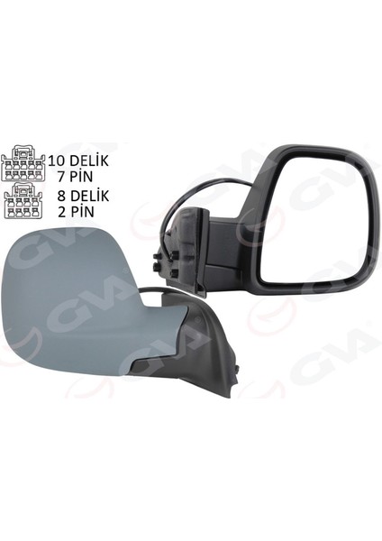 Mtxdpn Diş Dikiz Aynasi Fiat Yeni Doblo Combi- Carg0 Elektrikli Astarli Rezistansli Otomatik Açma Kapama Sağ 23-